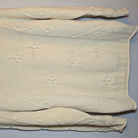 Doogan Donegal Pure New Wool Ireland Cable Knit Rolled Kneck Sweater NWOT - Picture 11 of 15